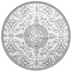 vidaXL Tapis d'extérieur ARAKIL gris clair Ø160 cm PP