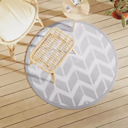 Ce tapis d’extérieur tendance est un excellent supplément décoratif à votre espace de vie extérieur ! Placez-le dans votre zo ...