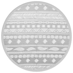 vidaXL Tapis d'extérieur ARAKIL gris Ø160 cm PP