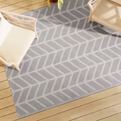 vidaXL Tapis d'extérieur ARAKIL Gris 160x230 cm PP