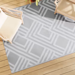 vidaXL Tapis d'extérieur ARAKIL Gris 160x230 cm PP