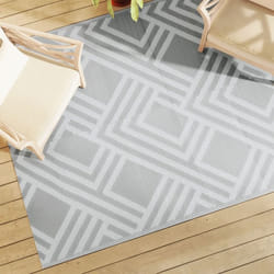 vidaXL Tapis d'extérieur ARAKIL Gris 160x230 cm PP