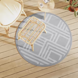 Ce tapis d’extérieur tendance est un excellent supplément décoratif à votre espace de vie extérieur ! Placez-le dans votre zo ...