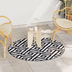 Ce tapis d’extérieur tendance est un excellent supplément décoratif à votre espace de vie extérieur ! Placez-le dans votre zo ...