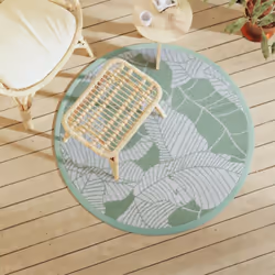 Ce tapis d’extérieur tendance est un excellent supplément décoratif à votre espace de vie extérieur ! Placez-le dans votre zo ...