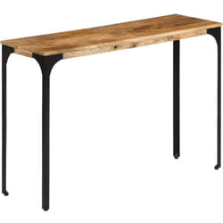 Vidaxl - Table console marron 110x35x76cm bois massif de manguier et fer