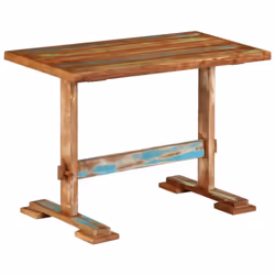 Cette table de salle à manger est un excellent complément à votre salle à manger ou à votre cuisine. Bois de récupération sol ...