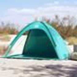 vidaXL Tente de plage vert d'eau imperméable