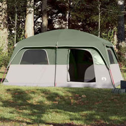 vidaXL Tente de cabine familiale 8 personnes vert imperméable