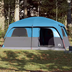 vidaXL Tente de cabine familiale 8 personnes bleu imperméable