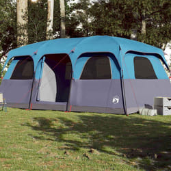 vidaXL Tente de cabine familiale 10 personnes bleu imperméable