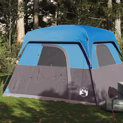 vidaXL Tente de camping de cabine 4 personnes bleu imperméable