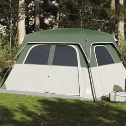 vidaXL Tente de cabine familiale 6 personnes vert imperméable