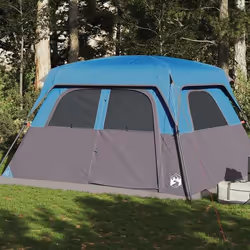 vidaXL Tente de cabine familiale 6 personnes bleu imperméable