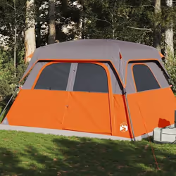 vidaXL Tente de cabine familiale 6 personnes orange imperméable