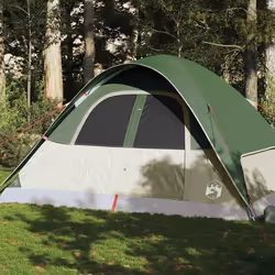 vidaXL Tente familiale à dôme 6 personnes vert imperméable