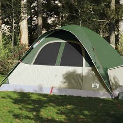 vidaXL Tente familiale à dôme 6 personnes vert imperméable