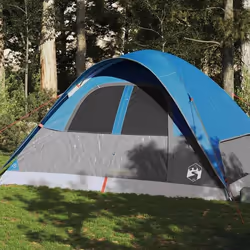 vidaXL Tente familiale à dôme 6 personnes bleu imperméable