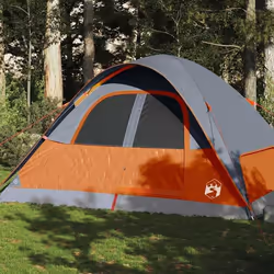 vidaXL Tente familiale à dôme 6 personnes orange imperméable