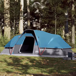 vidaXL Tente familiale à dôme 9 personnes bleu imperméable