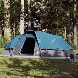 vidaXL Tente familiale à dôme 9 personnes bleu imperméable tente tente de jardin abri dextérieur tente de camping abri 94564