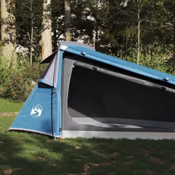 vidaXL Tente de camping tunnel 2 personnes bleu imperméable