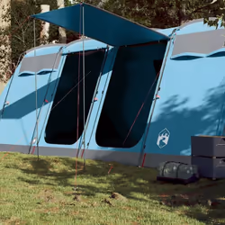 vidaXL Tente familiale tunnel 8 personnes bleu imperméable