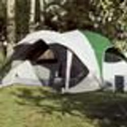 vidaXL Tente de cabine familiale 6 personnes vert imperméable