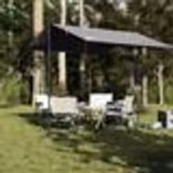 vidaXL Bâche de camping gris et orange 300x294 cm imperméable