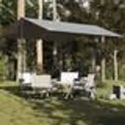 vidaXL Bâche de camping gris et orange 360x294 cm imperméable