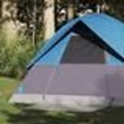 vidaXL Tente de camping à dôme 2 personnes bleu imperméable