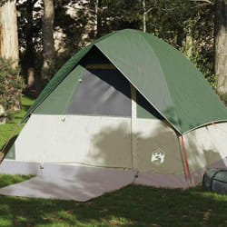vidaXL Tente de camping à dôme 4 personnes vert imperméable