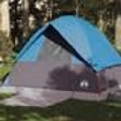 vidaXL Tente de camping à dôme 4 personnes bleu imperméable