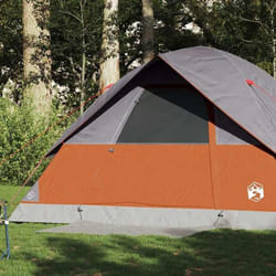 vidaXL Tente familiale à dôme 6 personnes orange imperméable
