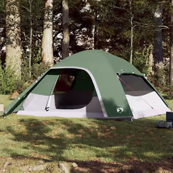 vidaXL Tente familiale à dôme 6 personnes vert imperméable