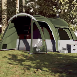 vidaXL Tente familiale 6 personnes vert imperméable