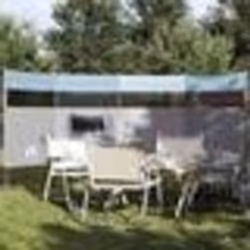 vidaXL Brise-vent de camping bleu 366x152x152 cm imperméable