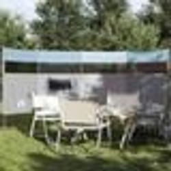 vidaXL Brise-vent de camping bleu 366x152x152 cm imperméable