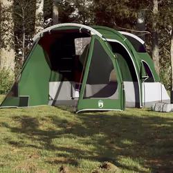 vidaXL Tente de camping tunnel 4 personnes vert imperméable