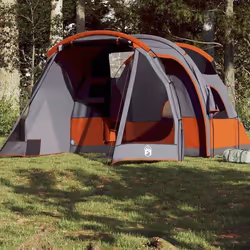 vidaXL Tente de camping tunnel 4 personnes gris imperméable