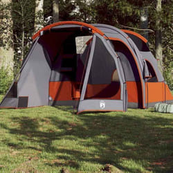 vidaXL Tente de camping tunnel 4 personnes gris imperméable