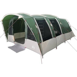 vidaXL Tente familiale tunnel 8 personnes vert imperméable