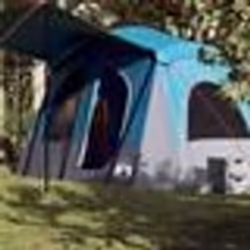 vidaXL Tente de camping de cabine 5 personnes bleu imperméable