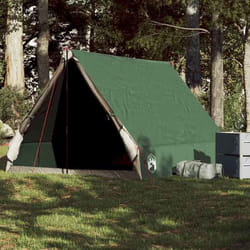 vidaXL Tente de camping en forme de A 2 personne vert imperméable