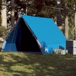 vidaXL Tente de camping en forme de A 2 personnes bleu imperméable