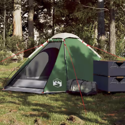vidaXL Tente de camping à dôme 2 personne vert imperméable