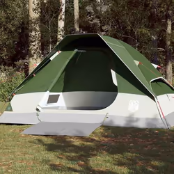 vidaXL Tente de camping à dôme 4 personnes vert imperméable