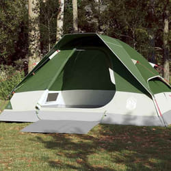 vidaXL Tente de camping à dôme 4 personnes vert imperméable