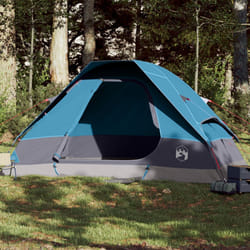 vidaXL Tente familiale à dôme 6 personnes bleu imperméable