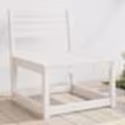 vidaXL Canapé de jardin blanc bois de pin massif